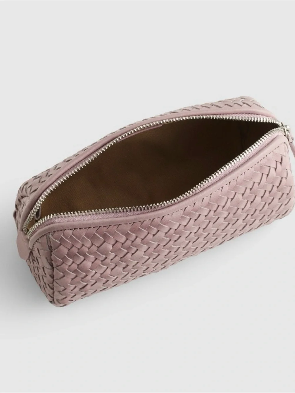 NWT Madewell Signature Woven Zip Pouch Marble Lilac